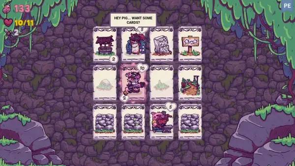 Иллюстрация уровня Card Hog с деталями окружения