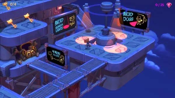 Иллюстрация уровня Cat Burglar A Tail of Purrsuit с деталями окружения