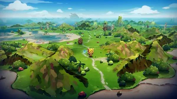 Иллюстрация уровня Cat Quest 3 с деталями окружения