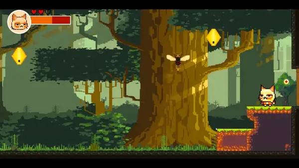 Иллюстрация уровня Catovania с деталями окружения