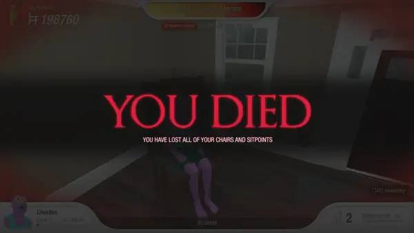 Иллюстрация уровня Chair Simulator с деталями окружения