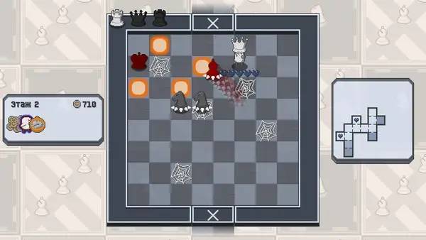 Иллюстрация уровня Chessplosion с деталями окружения