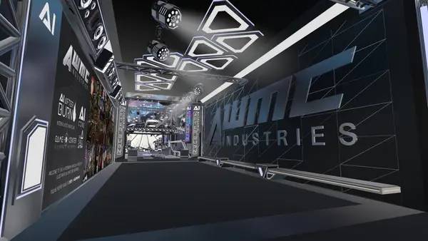 Иллюстрация уровня ChilloutVR с деталями окружения