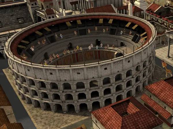 Иллюстрация уровня CivCity Rome с деталями окружения