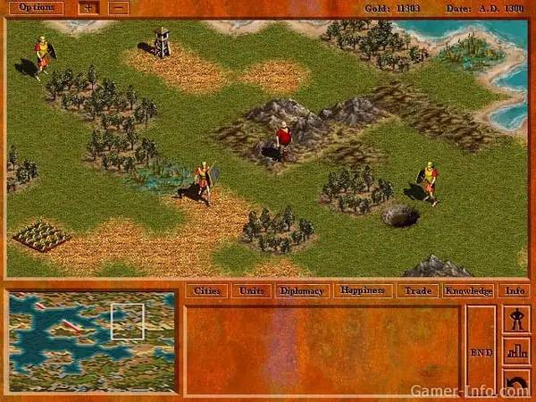 Иллюстрация уровня Civilization Call to Power с деталями окружения