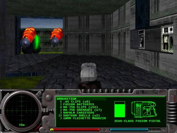 Иллюстрация уровня Classic Marathon Infinity с деталями окружения