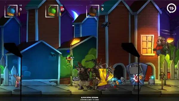 Иллюстрация уровня Claws of Furry с деталями окружения