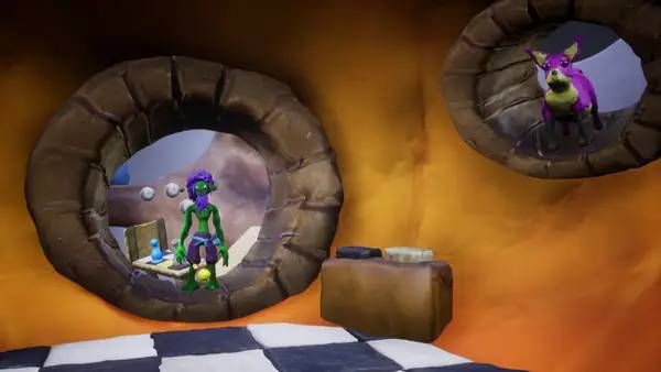 Иллюстрация уровня Clay Game с деталями окружения