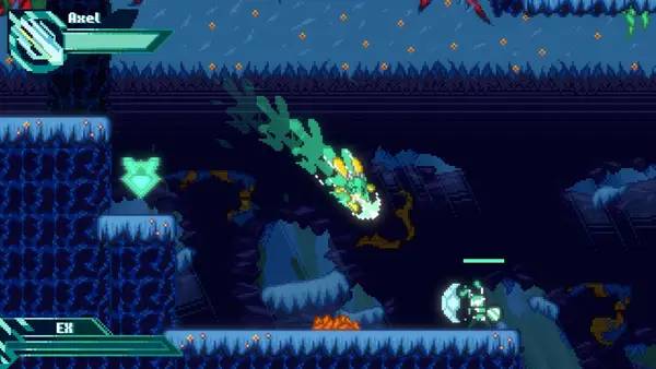 Иллюстрация уровня CODE Bunny с деталями окружения