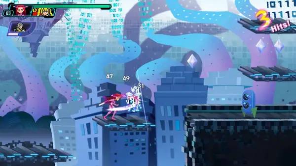 Иллюстрация уровня CODE SHIFTER с деталями окружения