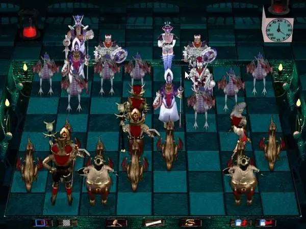 Иллюстрация уровня Combat Chess с деталями окружения