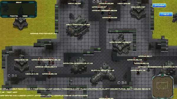 Иллюстрация уровня Conflict 3048 с деталями окружения