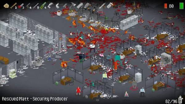 Иллюстрация уровня Corporate Lifestyle Simulator с деталями окружения