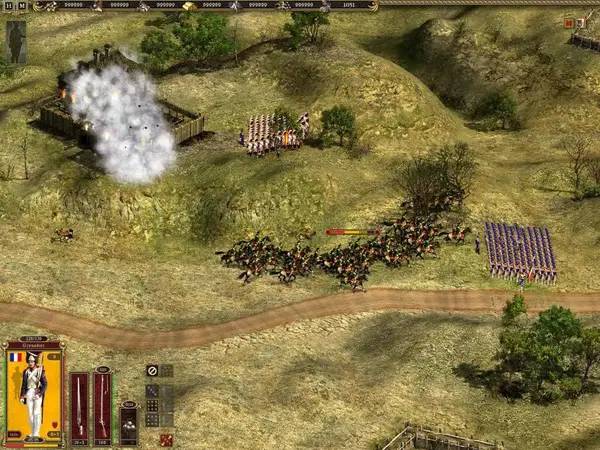 Иллюстрация уровня Cossacks 2 Battle for Europe с деталями окружения