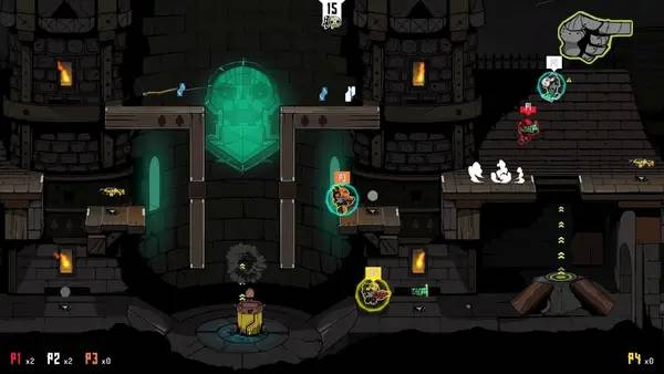 Иллюстрация уровня Crashnauts с деталями окружения