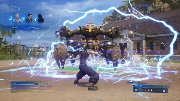 Иллюстрация уровня CRISIS CORE –FINAL FANTASY VII– REUNION с деталями окружения