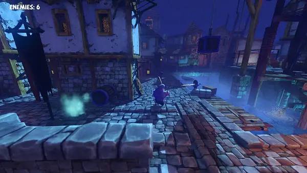 Иллюстрация уровня Crossbow Warrior - The Legend of William Tell с деталями окружения