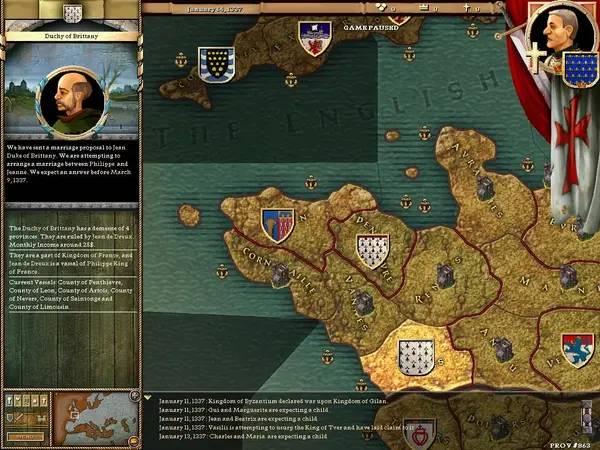 Иллюстрация уровня Crusader Kings Complete с деталями окружения