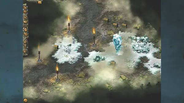 Иллюстрация уровня Cultures 4  8th Wonder of the World с деталями окружения