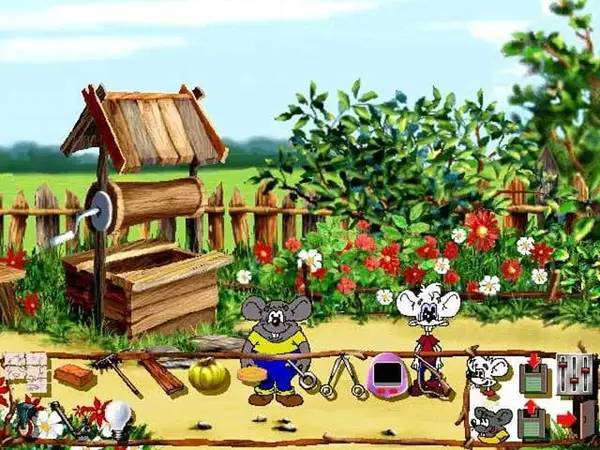 Иллюстрация уровня Дача Кота Леопольда, или Особенности мышиной охоты с деталями окружения