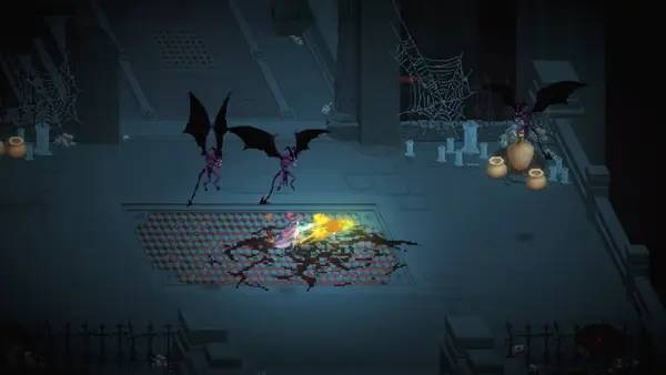 Иллюстрация уровня Dark Raider с деталями окружения