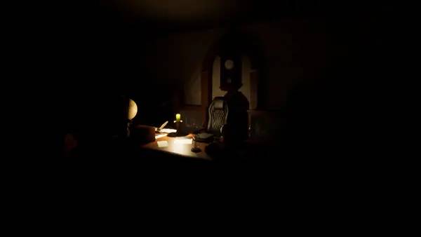 Иллюстрация уровня Dark Return с деталями окружения