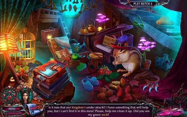 Иллюстрация уровня Dark Romance  The Ethereal Gardens Collector's Edition с деталями окружения