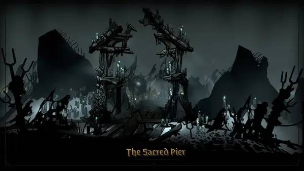 Иллюстрация уровня Darkest Dungeon 2 с деталями окружения