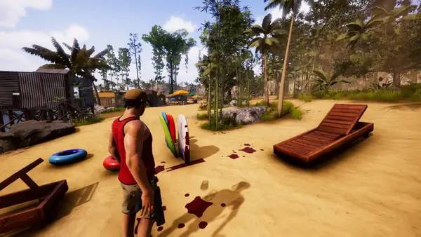 Иллюстрация уровня Deadly Tropics с деталями окружения