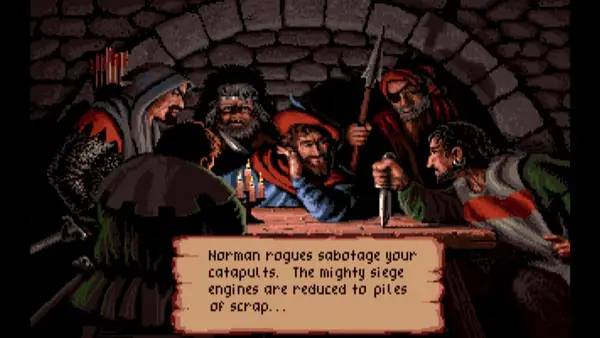 Иллюстрация уровня Defender of the Crown с деталями окружения