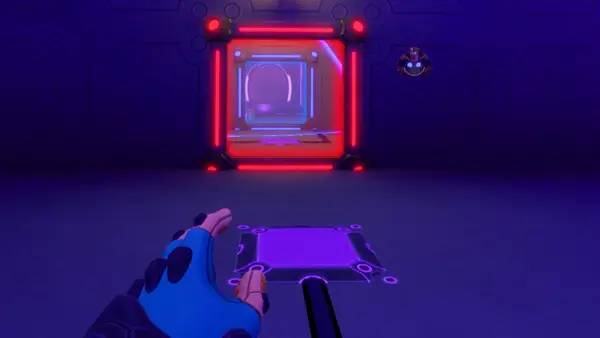 Иллюстрация уровня DeMagnete VR с деталями окружения