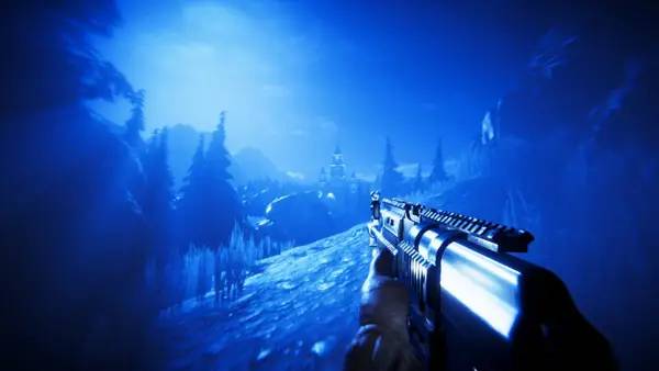 Иллюстрация уровня Descension с деталями окружения