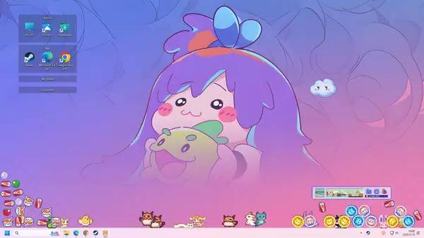 Иллюстрация уровня Desk Paws с деталями окружения