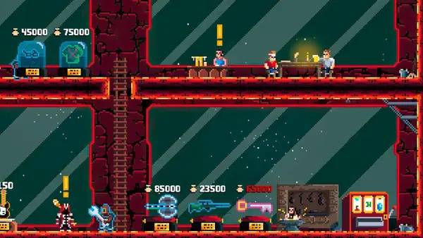 Иллюстрация уровня DIG - Deep In Galaxies с деталями окружения