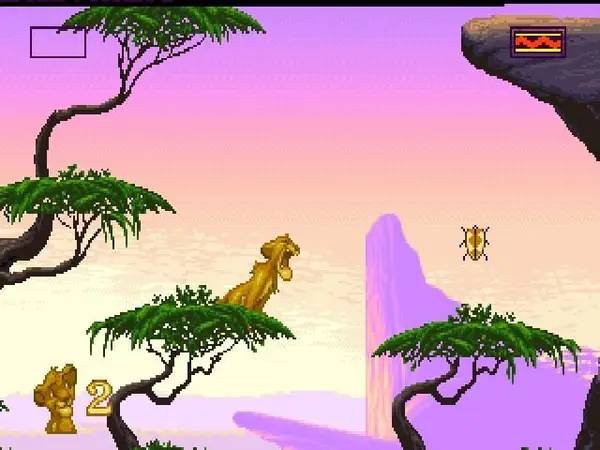 Иллюстрация уровня Disney 16-bit Classics  Aladdin + The Lion King + The Jungle Book с деталями окружения