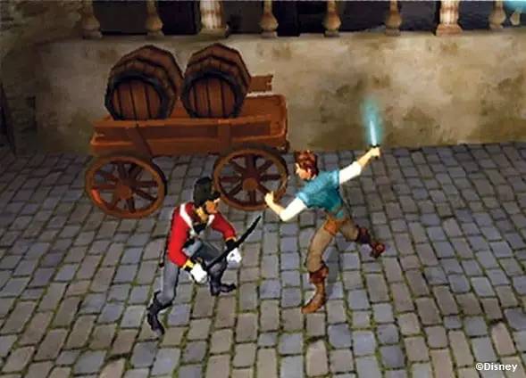 Иллюстрация уровня Disney Tangled с деталями окружения