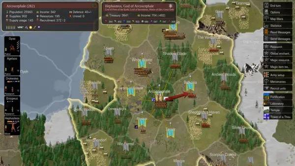 Иллюстрация уровня Dominions 5 - Warriors of the Faith с деталями окружения