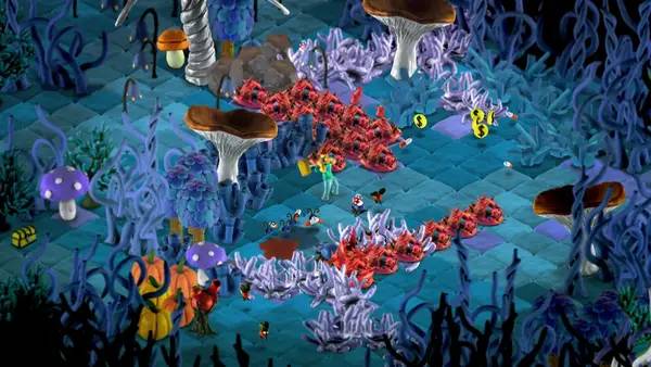 Иллюстрация уровня Don't open the doors! с деталями окружения