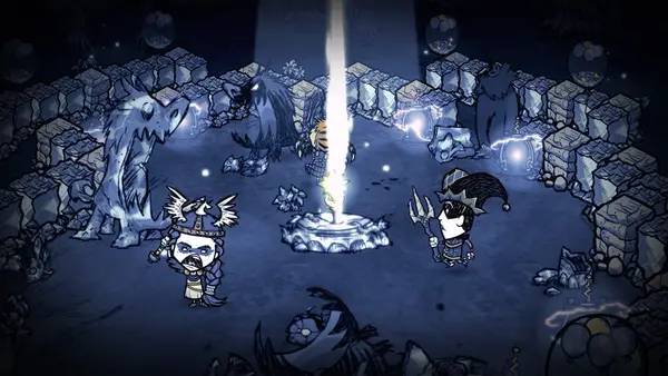 Иллюстрация уровня Don't Starve Together с деталями окружения