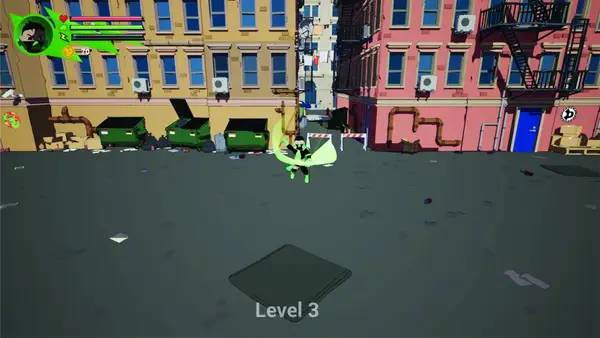 Иллюстрация уровня Dragon Ninja Clan Sword Of Destiny Game с деталями окружения