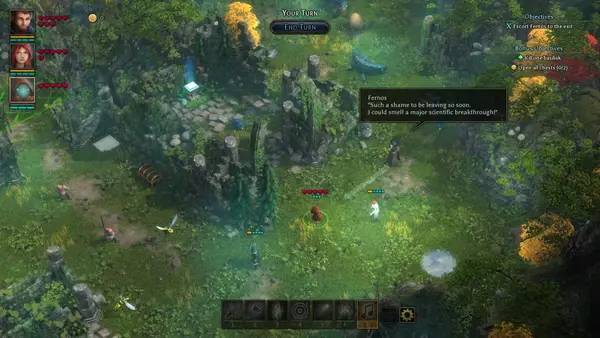 Иллюстрация уровня Druidstone  The Secret of the Menhir Forest с деталями окружения