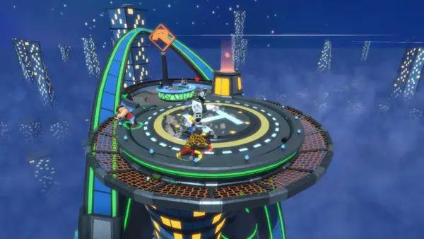 Иллюстрация уровня Drunk-Fu Wasted Masters с деталями окружения