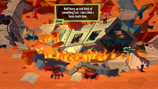 Иллюстрация уровня Dyscourse с деталями окружения