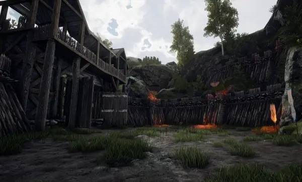 Иллюстрация уровня Einar с деталями окружения