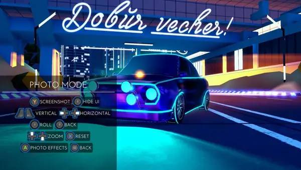 Иллюстрация уровня Electro Ride The Neon Racing с деталями окружения