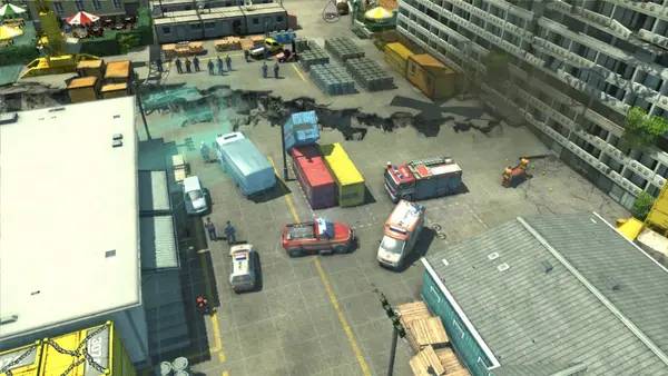 Иллюстрация уровня Emergency 2013 с деталями окружения