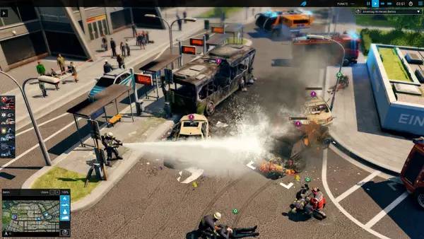 Иллюстрация уровня Emergency 2017 с деталями окружения