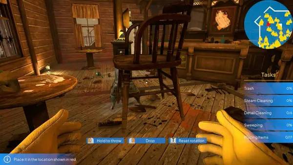 Иллюстрация уровня Emergency Cleanup Co. с деталями окружения