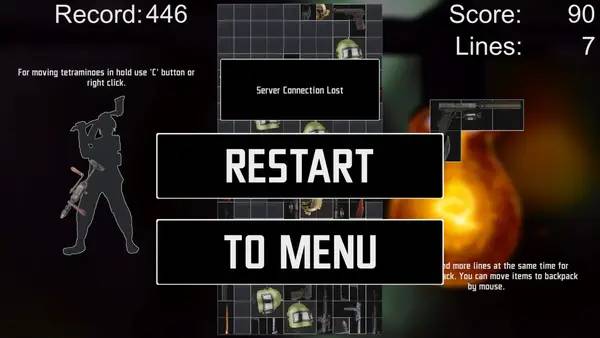 Иллюстрация уровня Escape from Tatris с деталями окружения