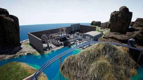 Иллюстрация уровня Escapeworld Dilemma с деталями окружения